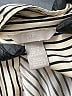 H&M 100% Polyester Stripes Ivory Long Sleeve Blouse Size XS - photo 7