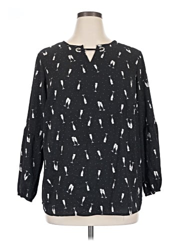 Roz & Ali 3/4 Sleeve Blouse (view 1)