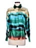 Bailey 44 100% Polyester Color Block Teal Green Long Sleeve Blouse Size XS - photo 1
