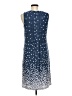 Perceptions Stars Blue Casual Dress Size M - photo 2