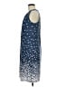 Perceptions Stars Blue Casual Dress Size M - photo 5