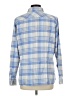L.L.Bean Plaid Blue Long Sleeve Button-Down Shirt Size L - photo 2