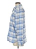 L.L.Bean Plaid Blue Long Sleeve Button-Down Shirt Size L - photo 5