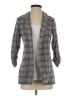 Candie's Plaid Gray Blazer Size S - photo 1