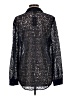 JM Collection 100% Polyester Black Long Sleeve Blouse Size L - photo 2