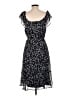 DKNY 100% Polyester Stars Black Casual Dress Size 10 - photo 2