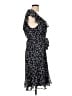 DKNY 100% Polyester Stars Black Casual Dress Size 10 - photo 4