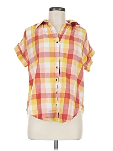 Caslon Short Sleeve Button-Down Shirt (view 1)