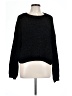 Sanctuary 100% Polyester Solid Black Pullover Sweater Size L - photo 1