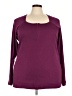 Torrid 100% Cotton Burgundy Pullover Sweater Size 4X Plus (4) - photo 1
