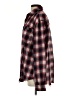 Pol Plaid Burgundy Long Sleeve Blouse Size S - photo 5