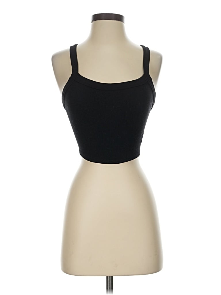 Pre-owned Fp Movement Tank Top Black Strapless Neckline Tops