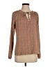 Gap 100% Polyester Brown Long Sleeve Blouse Size S - photo 1