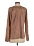 Gap 100% Polyester Brown Long Sleeve Blouse Size S - photo 2