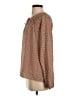Gap 100% Polyester Brown Long Sleeve Blouse Size S - photo 5