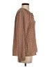 Gap 100% Polyester Brown Long Sleeve Blouse Size S - photo 4