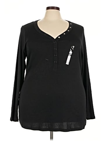 Torrid Long Sleeve Henley (view 1)