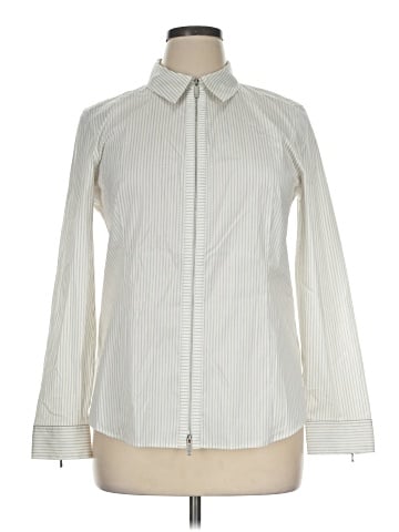 Lafayette 148 New York Long Sleeve Button-Down Shirt (view 1)