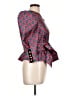 Hunter Bell 100% Polyester Red 3/4 Sleeve Blouse Size 10 - photo 4