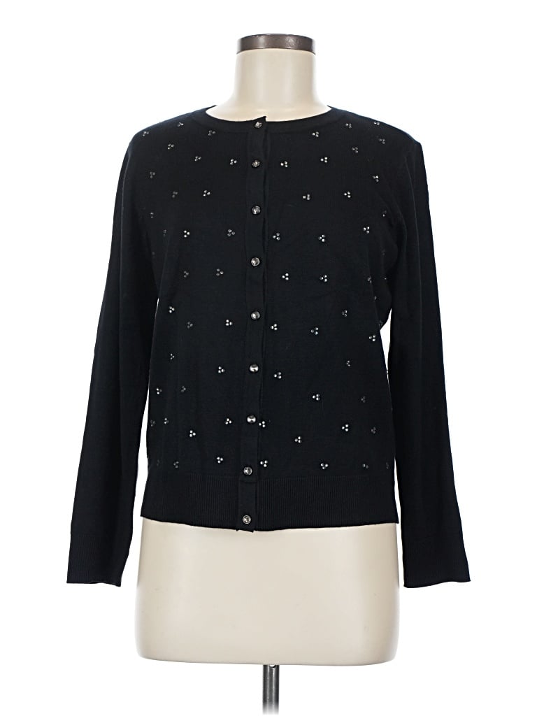 Jm Collection Cardigan Sweater In Black