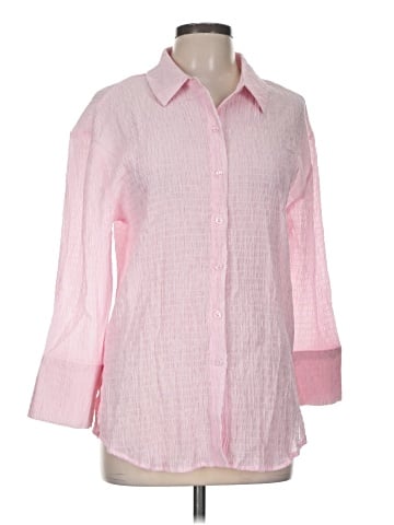 Hester & Orchard 3/4 Sleeve Button-Down Shirt (view 1)
