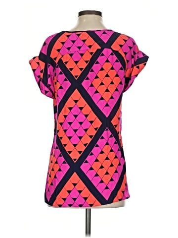 Alice & Trixie Short Sleeve Silk Top (view 2)