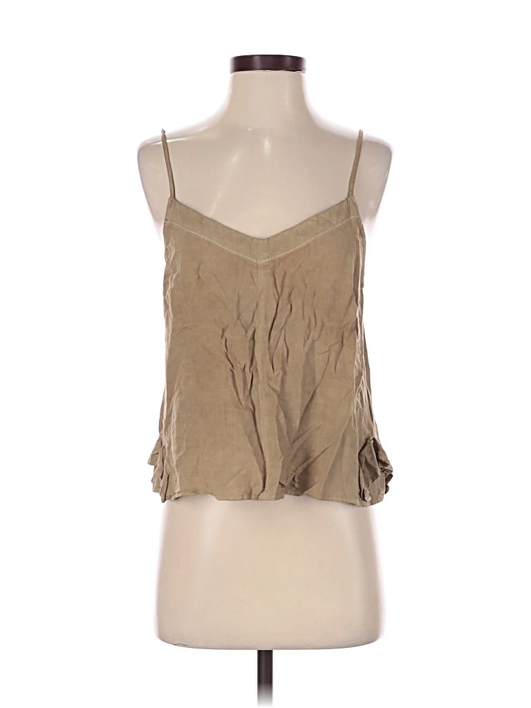 Pre-owned Splendid Sleeveless Blouse In Tan