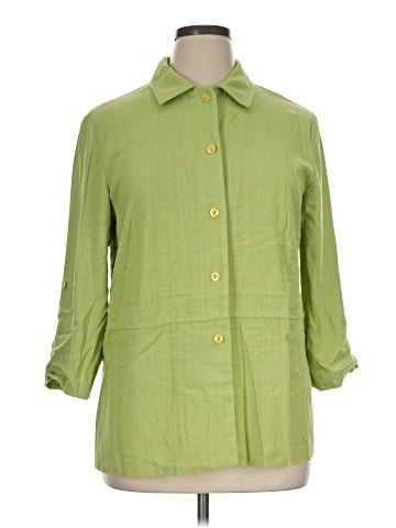 Requirements 3/4 Sleeve Button-Down Shirt (view 1)