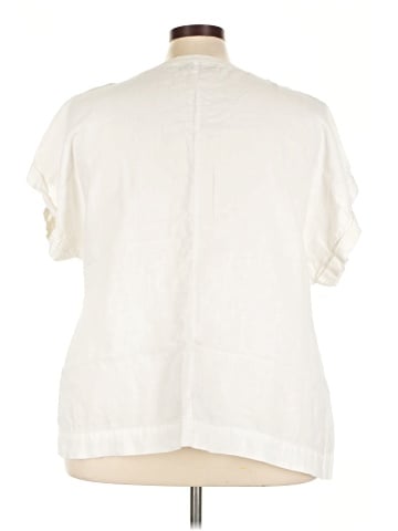 Flax Short Sleeve Blouse (view 2)