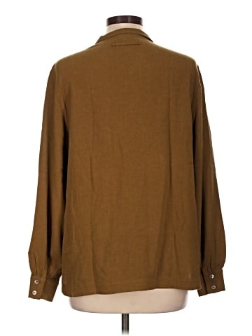 Poetry Long Sleeve Button-Down Shirt (view 2)