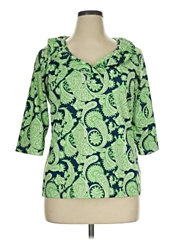 Gretchen Scott Designs 3/4 Sleeve Blouse (view 1)