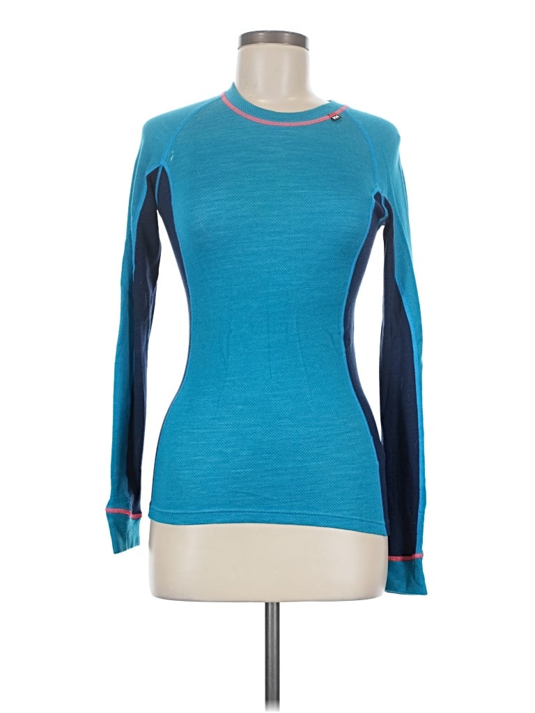 Pre-owned Helly Hansen Long Sleeve T-shirt In Blue