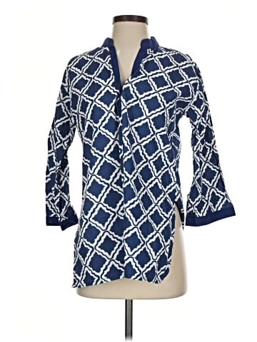 Cape Madras 3/4 Sleeve Button-Down Shirt (view 1)
