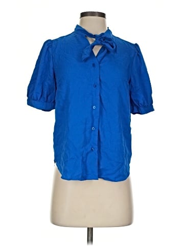 Ann Taylor Short Sleeve Blouse (view 1)