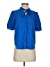Ann Taylor 100% Polyester Blue Short Sleeve Blouse Size S (petite) - photo 1