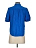 Ann Taylor 100% Polyester Blue Short Sleeve Blouse Size S (petite) - photo 2