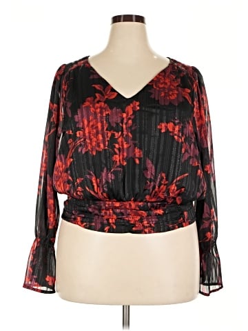 Lane Bryant Long Sleeve Blouse (view 1)