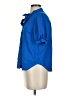 Ann Taylor 100% Polyester Blue Short Sleeve Blouse Size S (petite) - photo 5