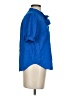 Ann Taylor 100% Polyester Blue Short Sleeve Blouse Size S (petite) - photo 4