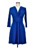 Chaps Solid Blue Cocktail Dress Size M (petite) - photo 1