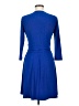 Chaps Solid Blue Cocktail Dress Size M (petite) - photo 2