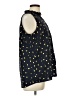 Maison Jules 100% Polyester Stars Blue Sleeveless Blouse Size L - photo 4