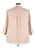 Torrid 100% Polyester Tan 3/4 Sleeve Blouse Size 4X Plus (4) - photo 2