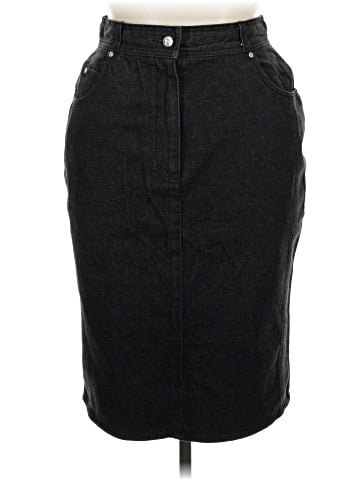 Evan Picone Denim Skirt (view 1)