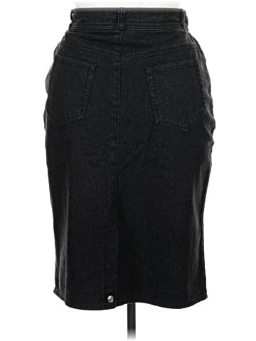 Evan Picone Denim Skirt (view 2)