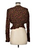 AFRM 100% Rayon Brown Long Sleeve Blouse Size M - photo 2