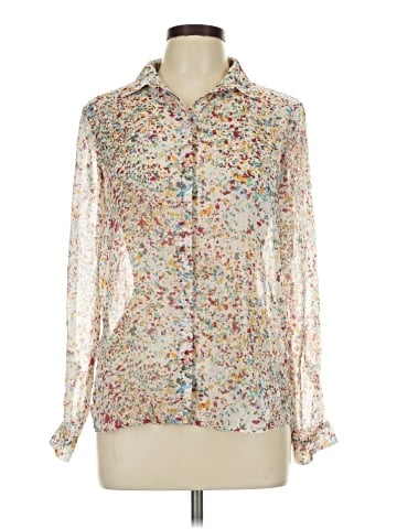 Zara Basic Long Sleeve Blouse (view 1)