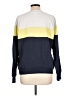 Aqua Color Block Blue Pullover Sweater Size L - photo 2
