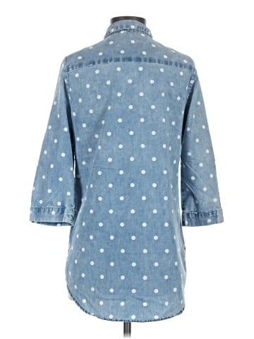 Black Rainn 3/4 Sleeve Button-Down Shirt (view 2)