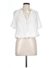 Zara White Short Sleeve Blouse Size L - photo 1